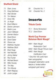 Futera 1996 World Cup (100) + Specials