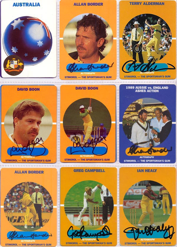Scanlens Stimorol 1989-90 Aus/NZ/Pak/SL (84)