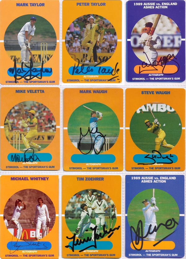 Scanlens Stimorol 1989-90 Aus/NZ/Pak/SL (84)