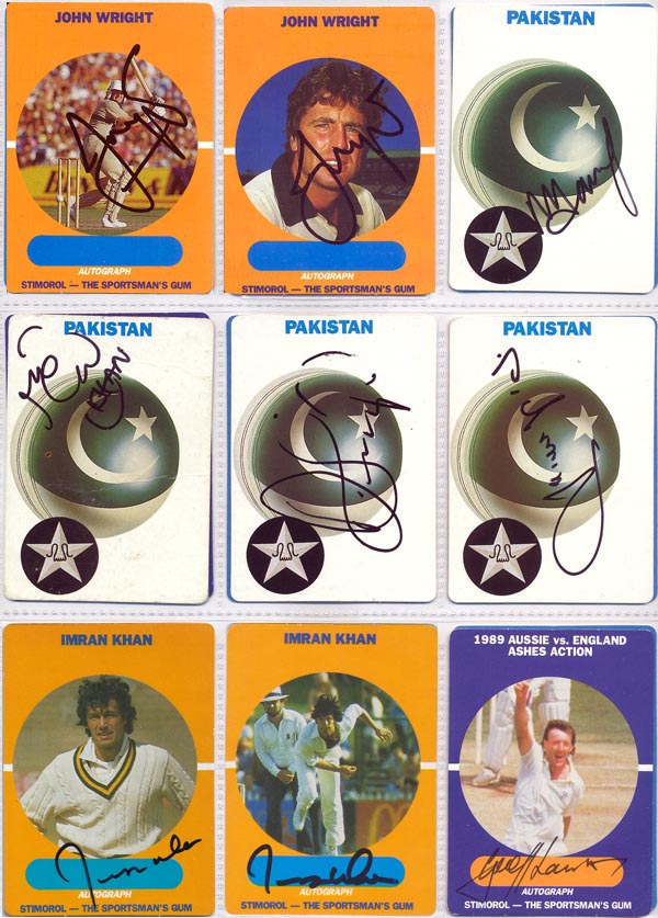 Scanlens Stimorol 1989-90 Aus/NZ/Pak/SL (84)