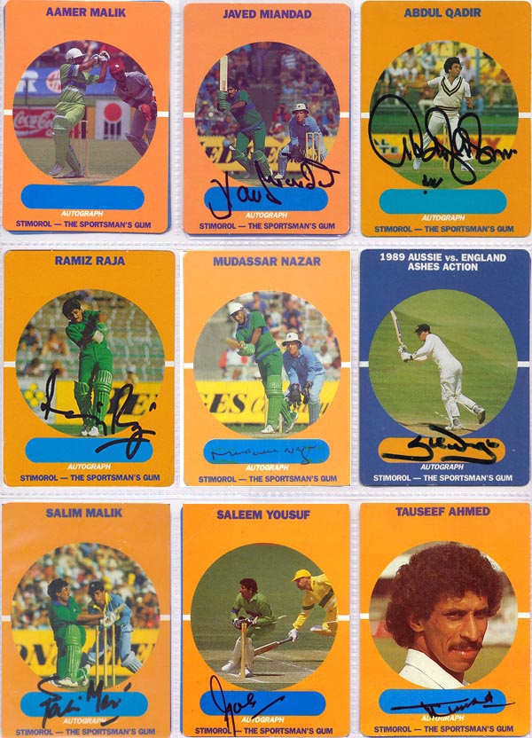 Scanlens Stimorol 1989-90 Aus/NZ/Pak/SL (84)