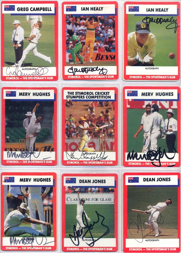 Scanlens Stimorol 1990-91 Aus/Eng/NZ (84)