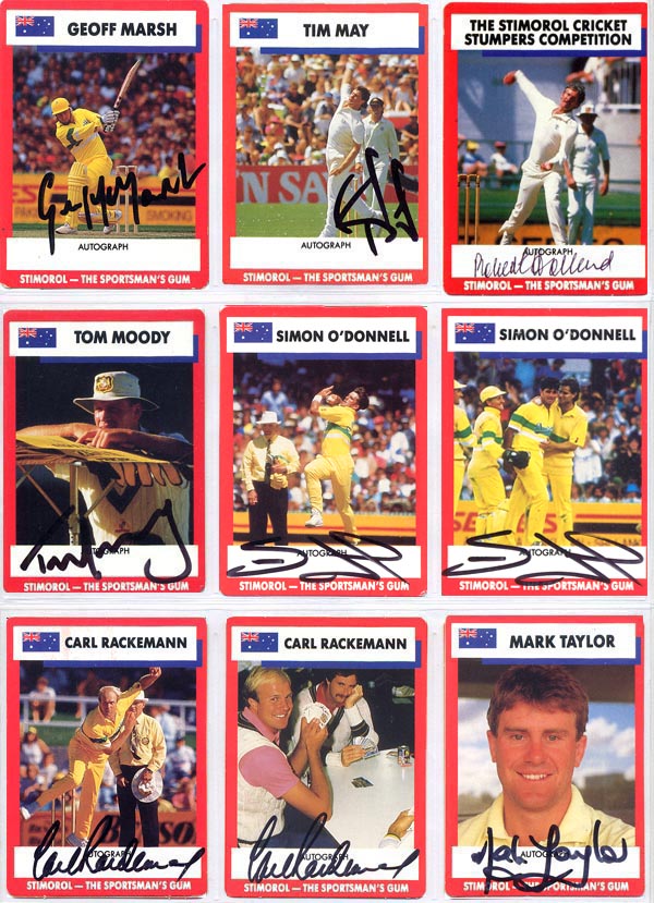 Scanlens Stimorol 1990-91 Aus/Eng/NZ (84)