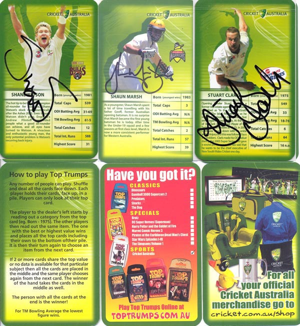 Top Trumps Specials 2005 Cricket Australia (30)